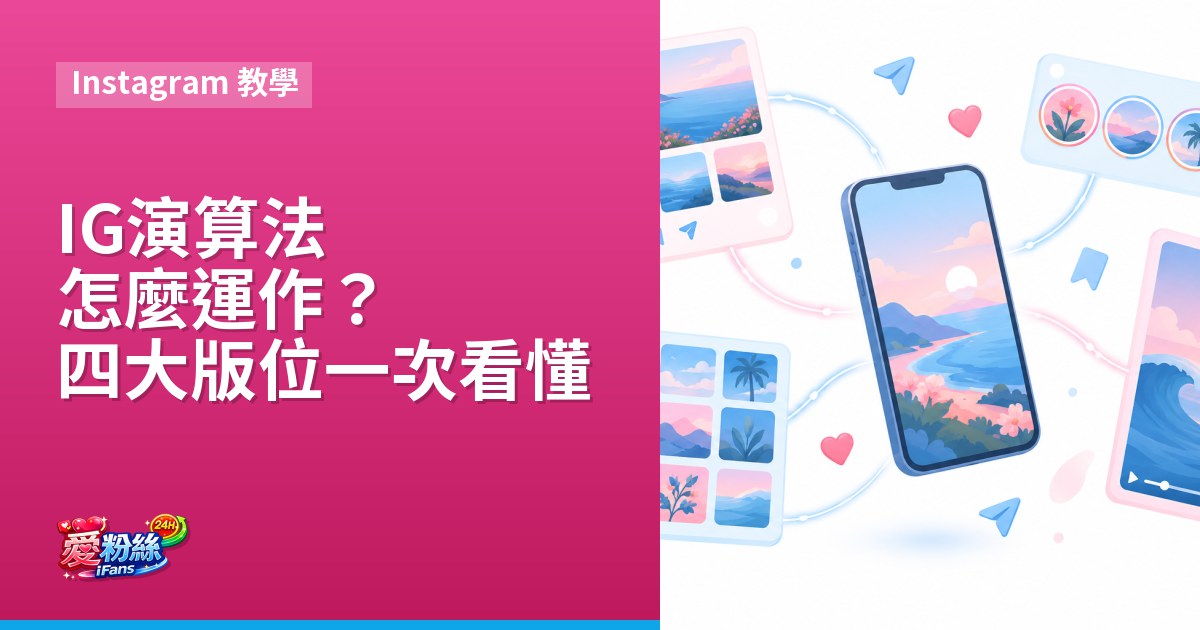 IG 演算法怎麼運作？動態、限動、探索、Reels 四大版位一次看懂